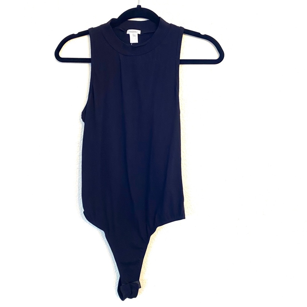 Black Mock neck Body suit NWT